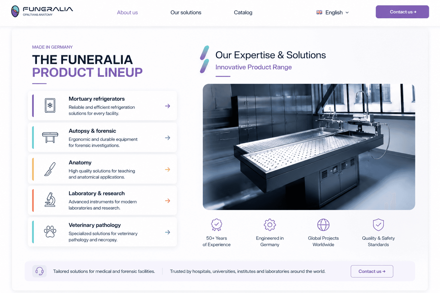 Funeralia corporate website